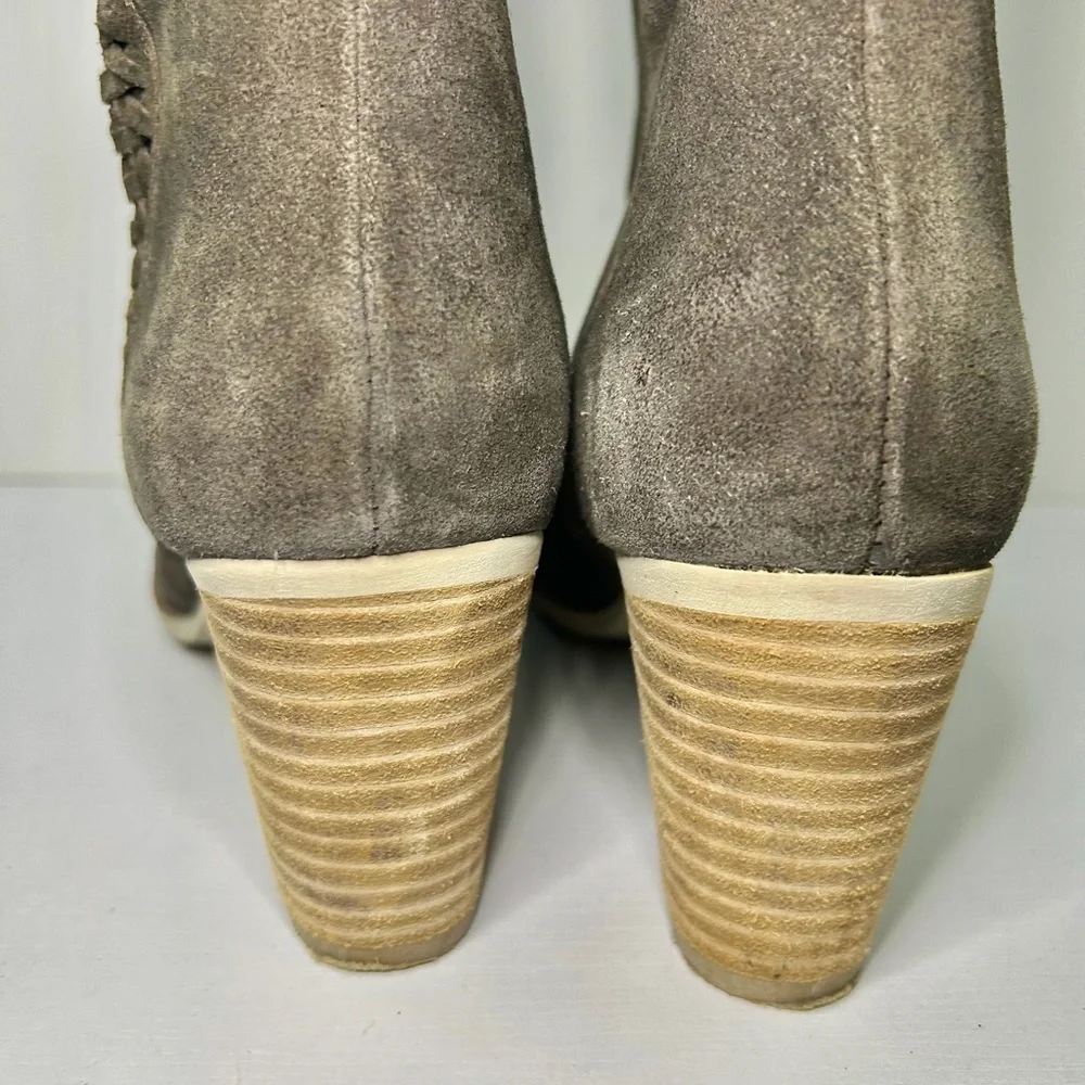 Coconuts by Matisse Anthropologie Muse Choco Brown Suede Over Knee Boots Sz 10